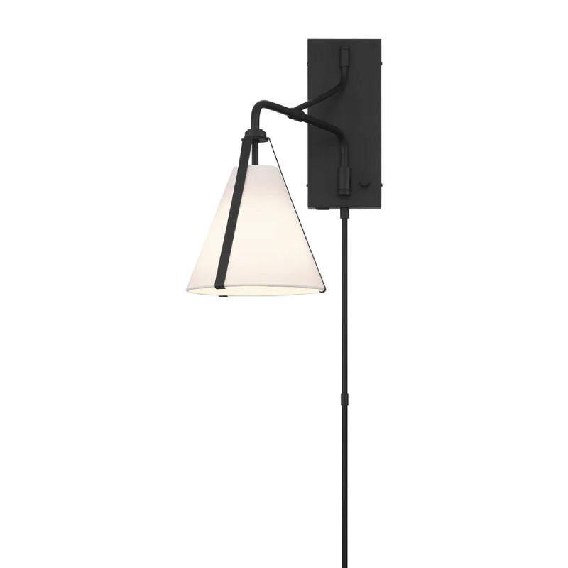 Crystorama FUL-901 Fulton 1-lt 18" Tall Task Wall Sconce - Black