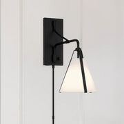 Crystorama FUL-901 Fulton 1-lt 18" Tall Task Wall Sconce - Black