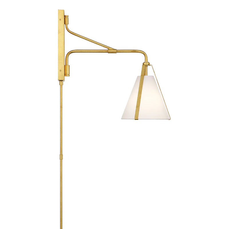 Crystorama FUL-901 Fulton 1-lt 18" Tall Task Wall Sconce - Antique Gold