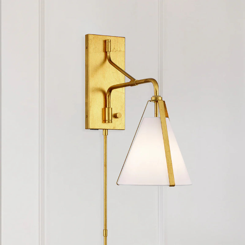 Crystorama FUL-901 Fulton 1-lt 18" Tall Task Wall Sconce - Antique Gold