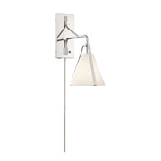 Crystorama FUL-901 Fulton 1-lt 18" Tall Task Wall Sconce - Polished Nickel