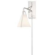 Crystorama FUL-901 Fulton 1-lt 18" Tall Task Wall Sconce - Polished Nickel