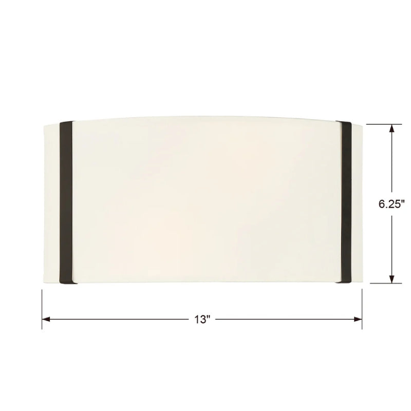 Crystorama FUL-902 Fulton 2-lt 13" Wall Sconce