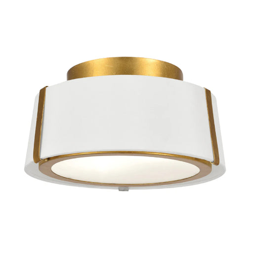 Crystorama FUL-903 Fulton 2-lt 12" Semi Flush Mount - Antique Gold