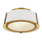Crystorama FUL-903 Fulton 2-lt 12" Semi Flush Mount - Antique Gold