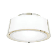 Crystorama FUL-903 Fulton 2-lt 12" Semi Flush Mount - Polished Nickel