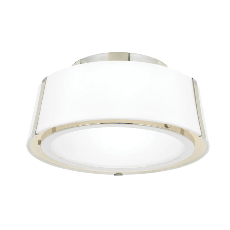 Crystorama FUL-903 Fulton 2-lt 12" Semi Flush Mount - Polished Nickel