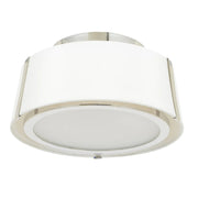Crystorama FUL-903 Fulton 2-lt 12" Semi Flush Mount - Polished Nickel