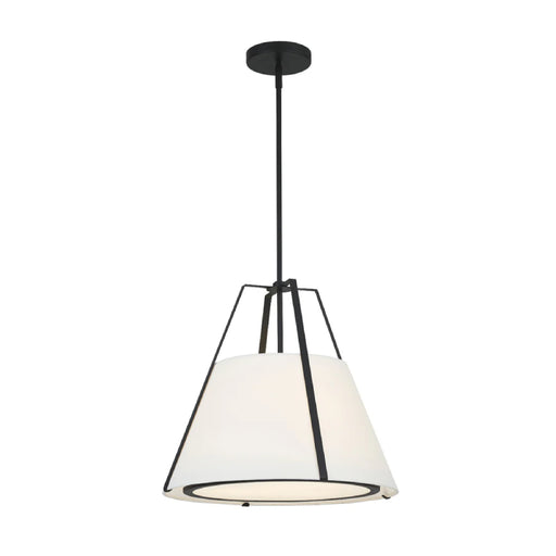 Crystorama FUL-904 Fulton 3-lt 20" Pendant - Black
