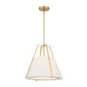Crystorama FUL-904 Fulton 3-lt 20" Pendant - Antique Gold