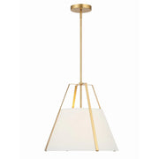 Crystorama FUL-904 Fulton 3-lt 20" Pendant - Antique Gold