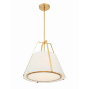 Crystorama FUL-904 Fulton 3-lt 20" Pendant - Antique Gold