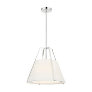 Crystorama FUL-904 Fulton 3-lt 20" Pendant - Polished Nickel