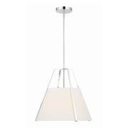 Crystorama FUL-904 Fulton 3-lt 20" Pendant - Polished Nickel