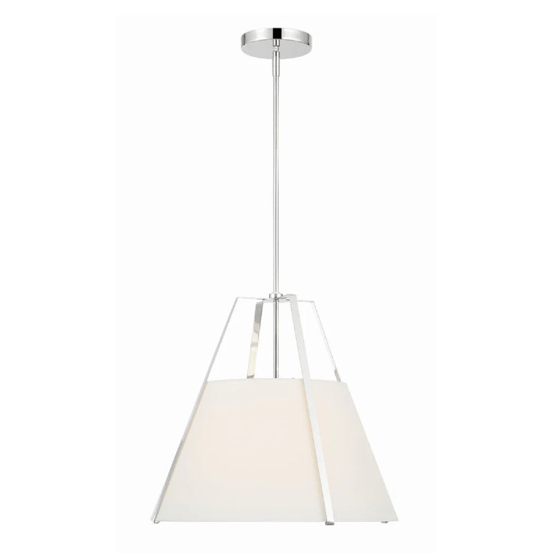 Crystorama FUL-904 Fulton 3-lt 20" Pendant - Polished Nickel