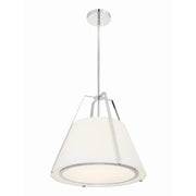 Crystorama FUL-904 Fulton 3-lt 20" Pendant - Polished Nickel