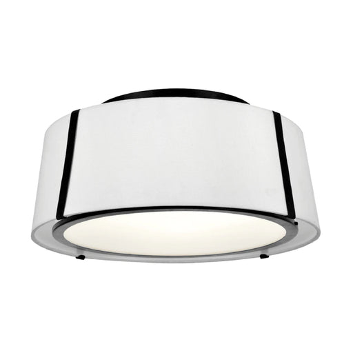Crystorama FUL-905 Fulton 3-lt 18" Semi Flush Mount - Black