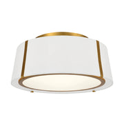 Crystorama FUL-905 Fulton 3-lt 18" Semi Flush Mount - Antique Gold