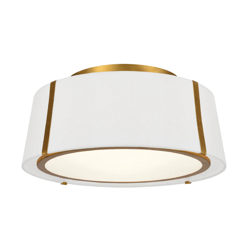 Crystorama FUL-905 Fulton 3-lt 18" Semi Flush Mount - Antique Gold