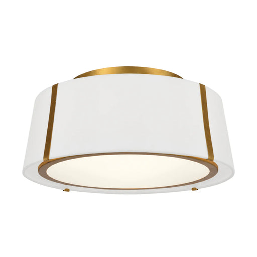 Crystorama FUL-905 Fulton 3-lt 18" Semi Flush Mount - Antique Gold