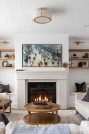 Crystorama FUL-905 Fulton 3-lt 18" Semi Flush Mount