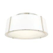 Crystorama FUL-905 Fulton 3-lt 18" Semi Flush Mount - Polished Nickel