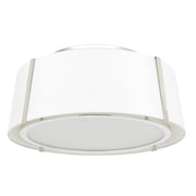 Crystorama FUL-905 Fulton 3-lt 18" Semi Flush Mount - Polished Nickel