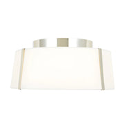 Crystorama FUL-905 Fulton 3-lt 18" Semi Flush Mount - Polished Nickel