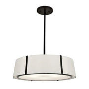 Crystorama FUL-907 Fulton 6-lt 24" Chandelier - Black