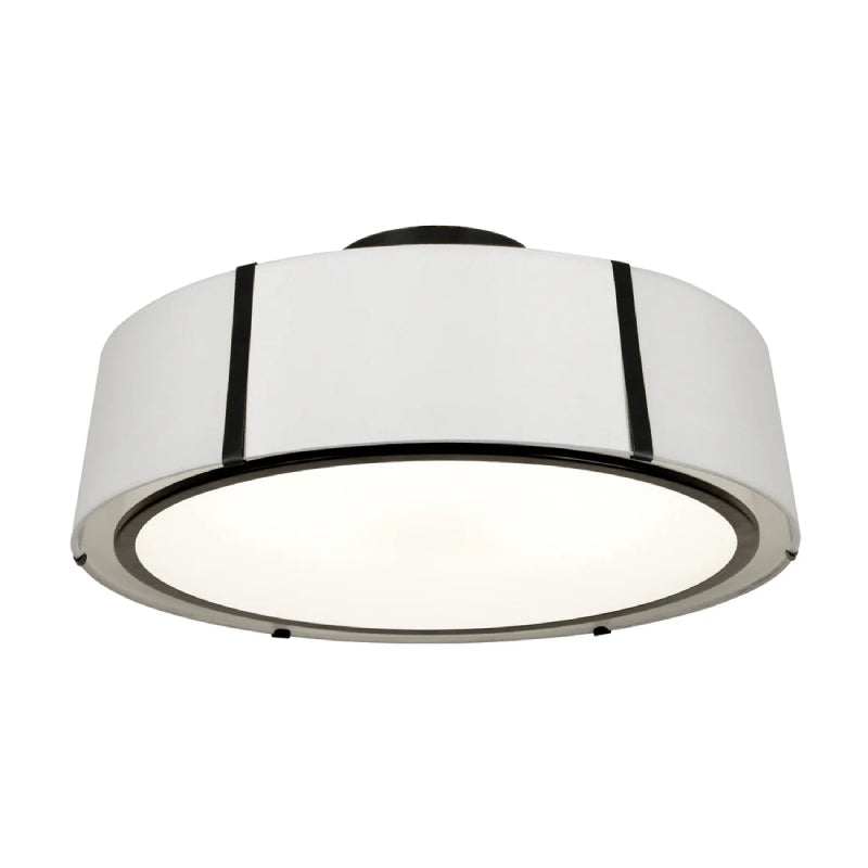 Crystorama FUL-907-CEILING Fulton 6-lt 24" Semi Flush Mount - Black