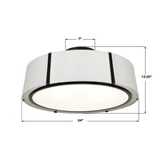 Crystorama FUL-907-CEILING Fulton 6-lt 24" Semi Flush Mount