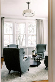 Crystorama FUL-907 Fulton 6-lt 24" Chandelier - Black