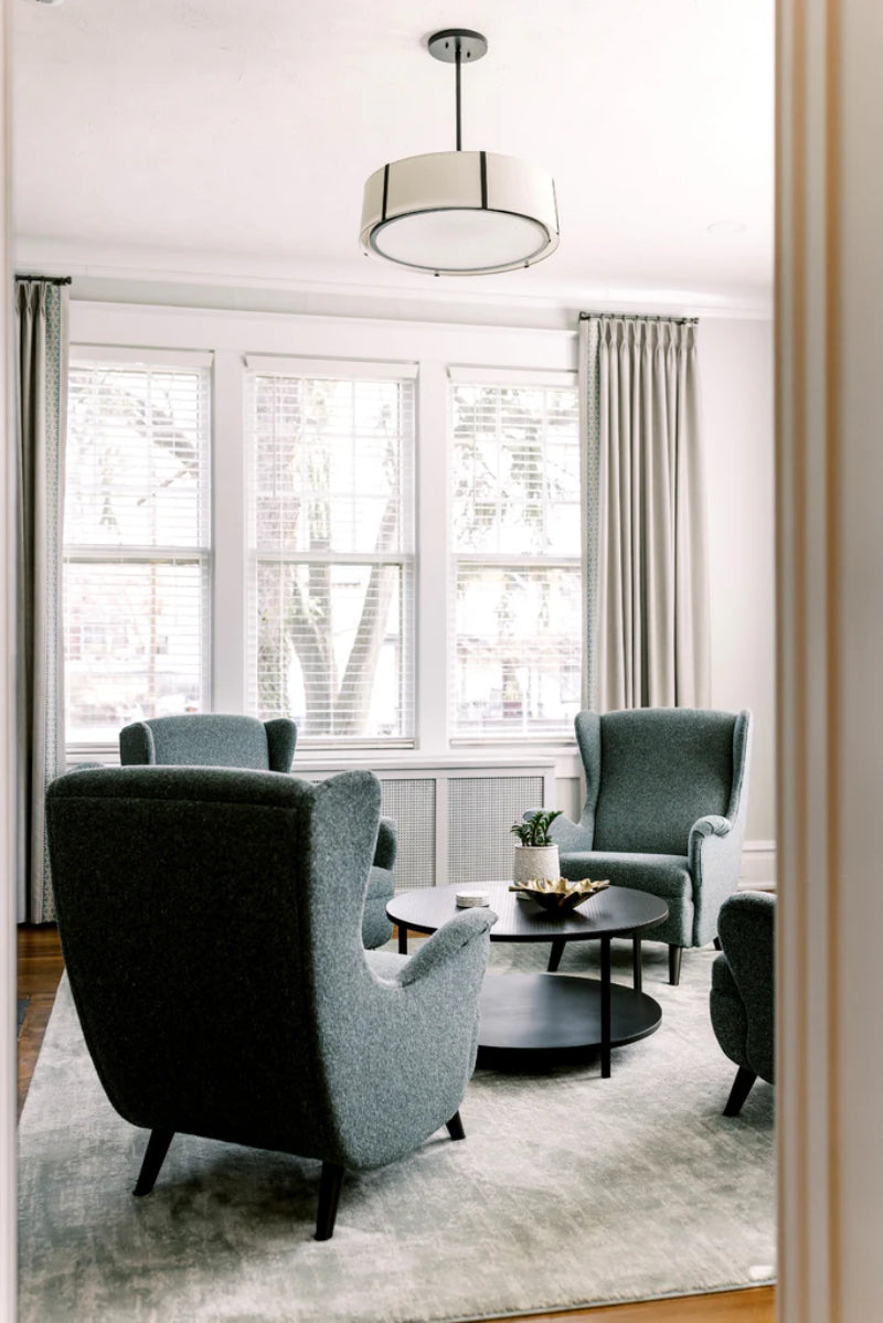 Crystorama FUL-907 Fulton 6-lt 24" Chandelier - Black