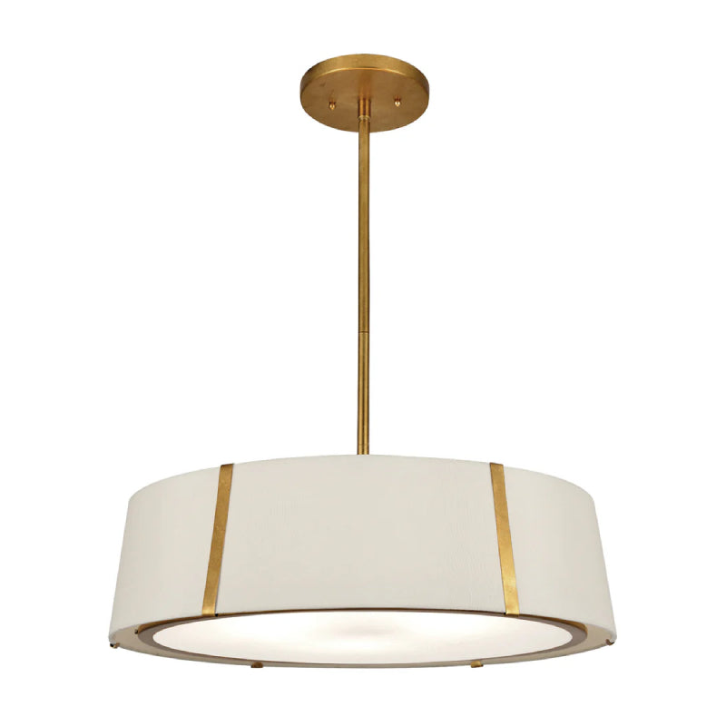 Crystorama FUL-907 Fulton 6-lt 24" Chandelier - Antique Gold