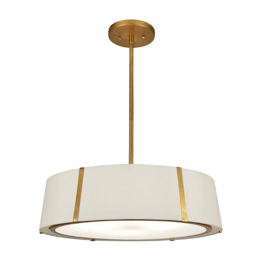 Crystorama FUL-907 Fulton 6-lt 24" Chandelier - Antique Gold