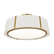 Crystorama FUL-907-CEILING Fulton 6-lt 24" Semi Flush Mount - Antique Gold