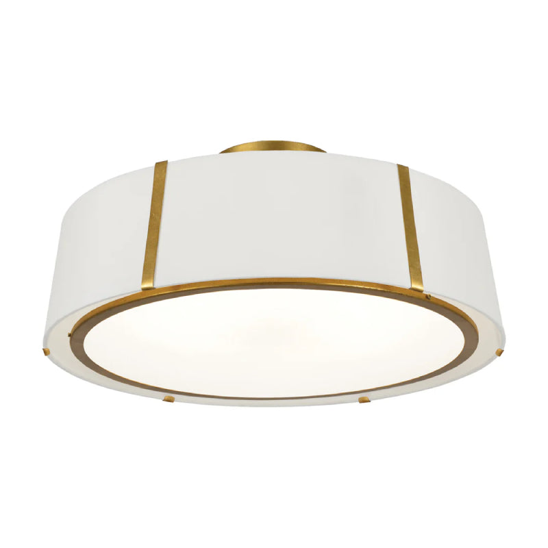 Crystorama FUL-907-CEILING Fulton 6-lt 24" Semi Flush Mount - Antique Gold