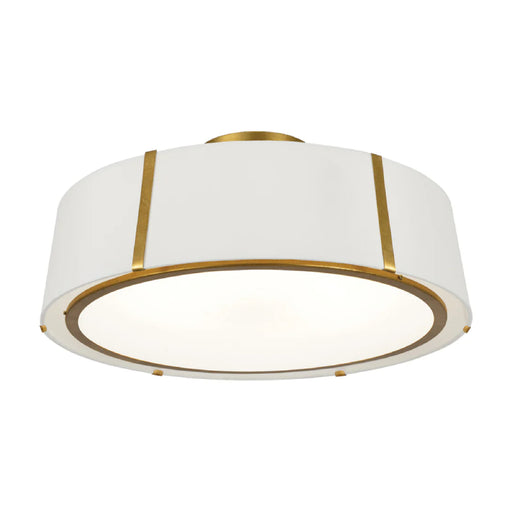 Crystorama FUL-907-CEILING Fulton 6-lt 24" Semi Flush Mount - Antique Gold