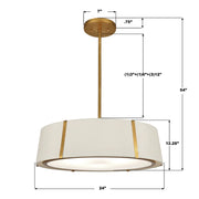 Crystorama FUL-907 Fulton 6-lt 24" Chandelier