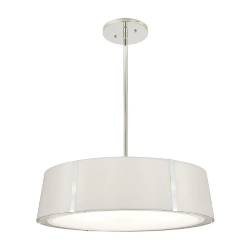 Crystorama FUL-907 Fulton 6-lt 24" Chandelier - Polished Nickel