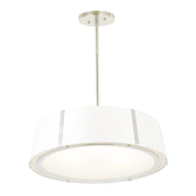 Crystorama FUL-907 Fulton 6-lt 24" Chandelier - Polished Nickel