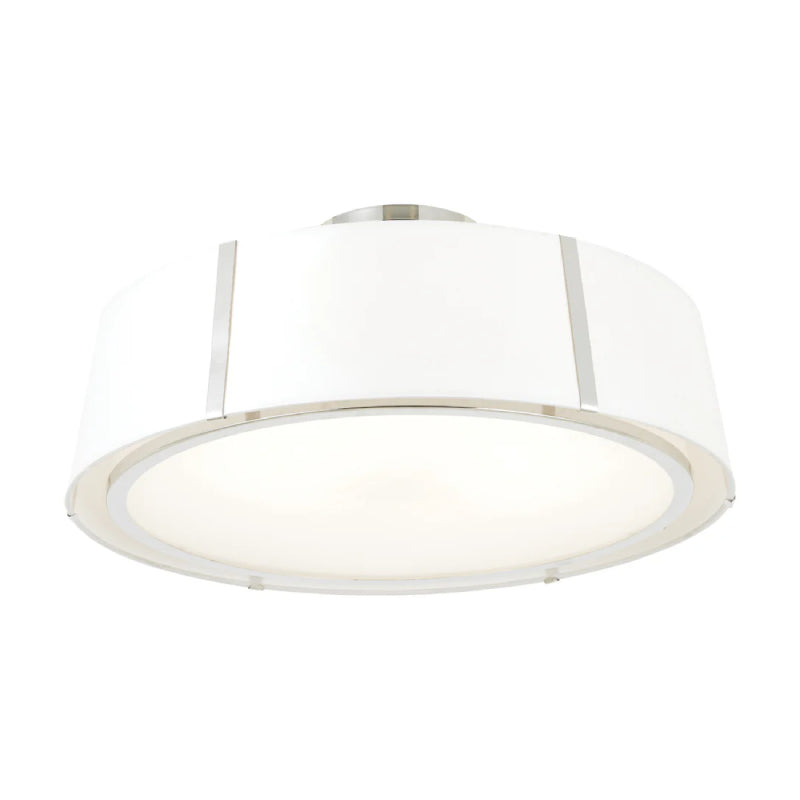 Crystorama FUL-907-CEILING Fulton 6-lt 24" Semi Flush Mount - Polished Nickel