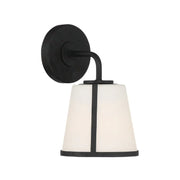 Crystorama FUL-911 Fulton 1-lt 10" Wall Sconce - Black