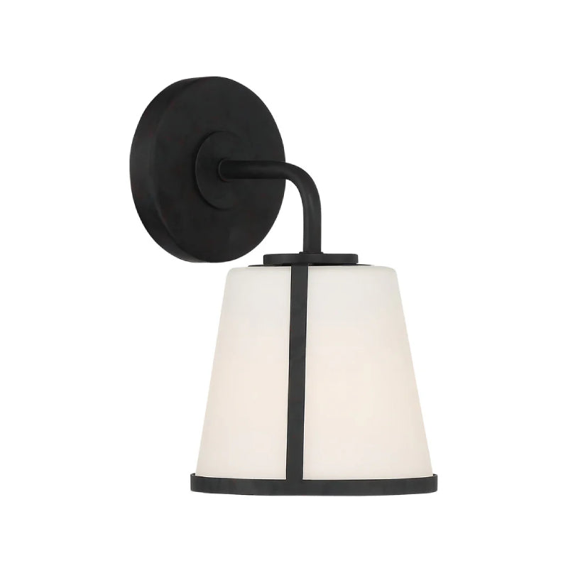 Crystorama FUL-911 Fulton 1-lt 10" Wall Sconce - Black