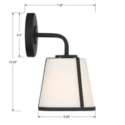 Crystorama FUL-911 Fulton 1-lt 10" Wall Sconce