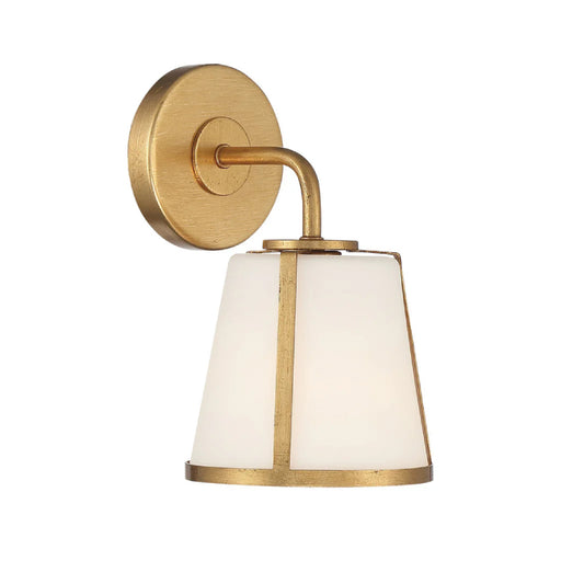 Crystorama FUL-911 Fulton 1-lt 10" Wall Sconce - Antique Gold