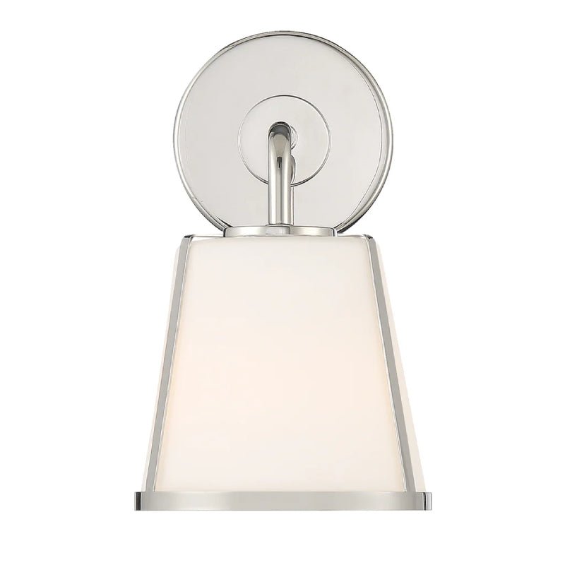 Crystorama FUL-911 Fulton 1-lt 10" Wall Sconce - Polished Nickel