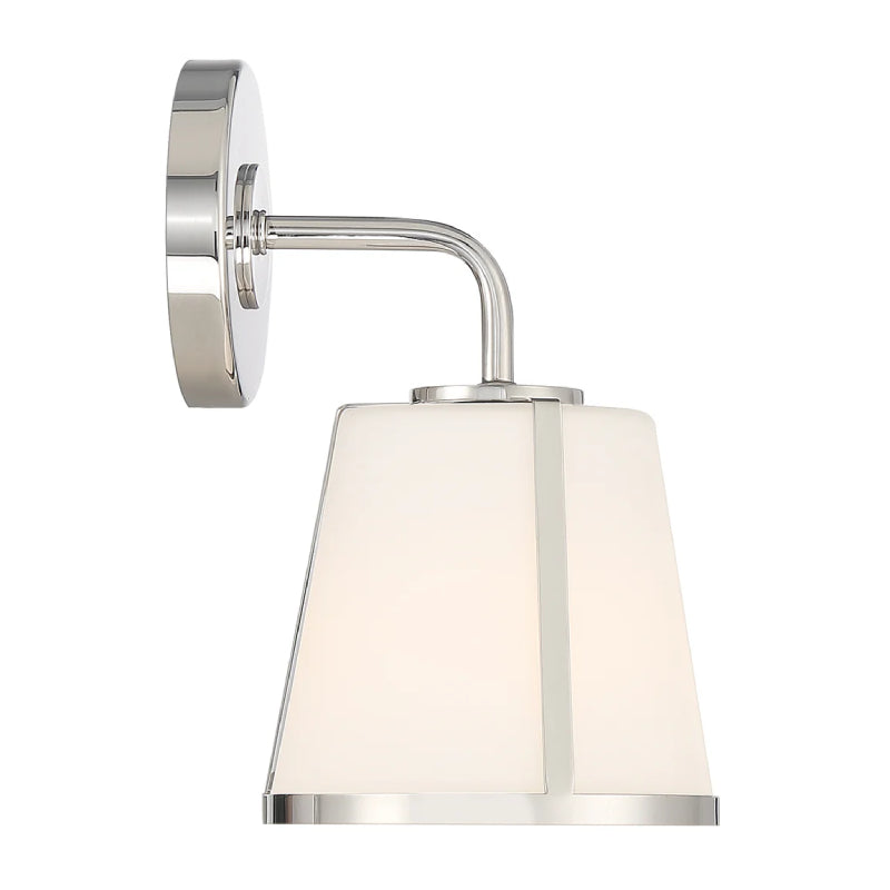 Crystorama FUL-911 Fulton 1-lt 10" Wall Sconce - Polished Nickel