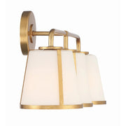 Crystorama FUL-913-BK Fulton 3-lt 23" Bathroom Vanity Light - Antique Gold