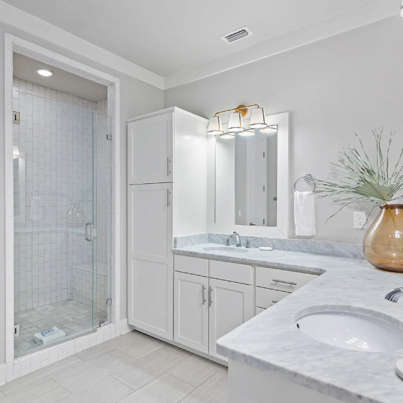 Crystorama FUL-913-BK Fulton 3-lt 23" Bathroom Vanity Light - Antique Gold